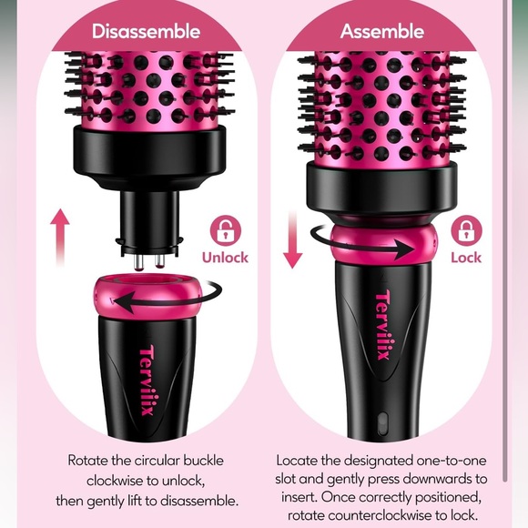 Thermal Brush Set 3-in-1 Create Blowout Look, One Temp 392℉ - Picture 6 of 9